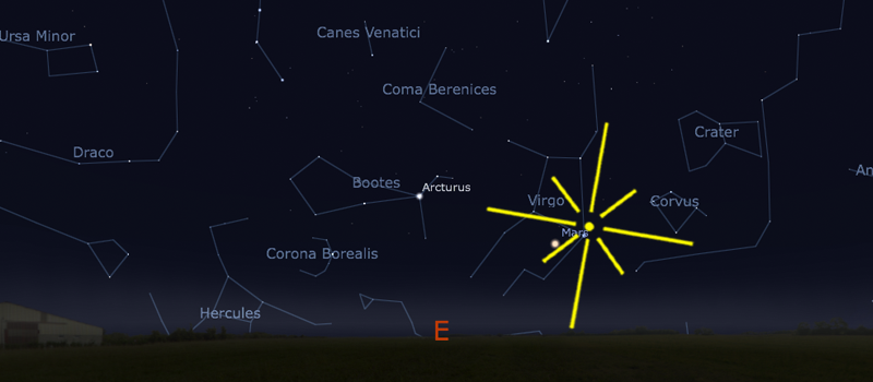 Virginid Meteor Shower