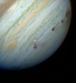 Comet Shoemaker-Levy 9 Marks on Jupiter