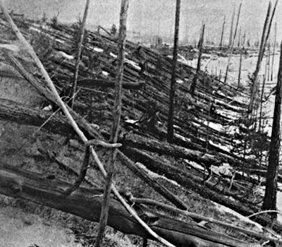 Tunguska explosion in 1908